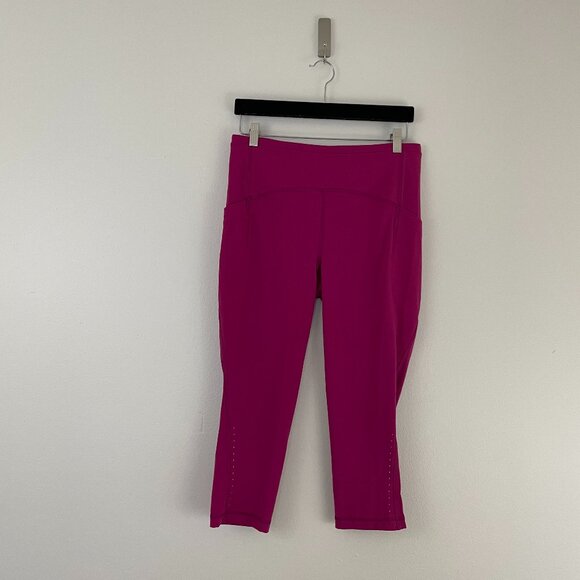 Lululemon Swift Speed High Rise Crop 21" Leggings Wild Berry Size 10 - Picture 1 of 7